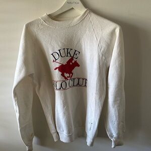 Vintage Jerzees Sweatshirt Duke Polo Club size medium
